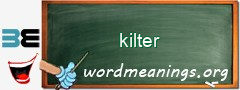 WordMeaning blackboard for kilter